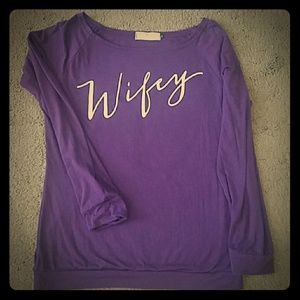 Purple Wifey shirt